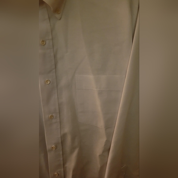 Arrow Dover 19-37 Tall White Button Up Shirt Long Sleeve Collared - Picture 3 of 6